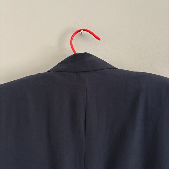Vintage DKNY Navy Silk Blazer - Picture 7 of 12